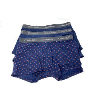 Calvin Klein Cotton Stretch Blue 3 Pack Trunk M
